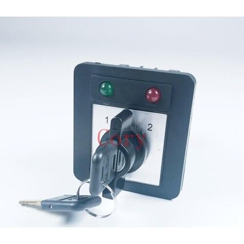 1PCS Changeover Switch 20A 380-440V/220-240V 3 Positions Key lock LED indicator