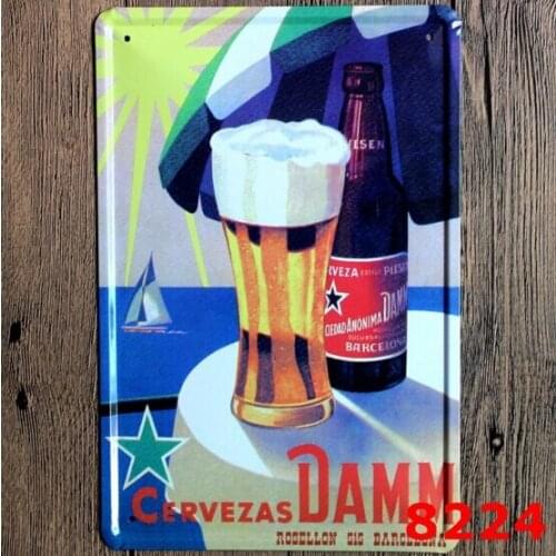 20x30CM Estrella Damm Paitting Tin Sign Bar Pub Home Wall Decor Retro Metal Art Poster