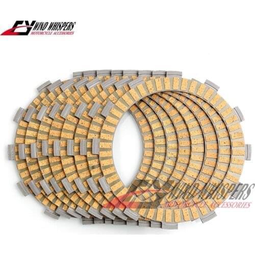 8XPCS Motorcycle paper Friction Clutch plates disc For Honda CR125R CR125 CR 125R 2000-2007 CRF250R CRF 250R CRF250 R 2004-2007