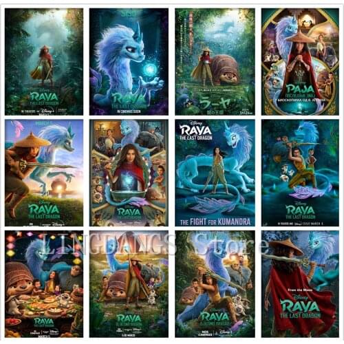 5d Diy Full Drill Diamond Painting Disney Raya And The Last Dragon Cartoon Diamond Mosaic Embroidery Cross Stitch Art Home Decor