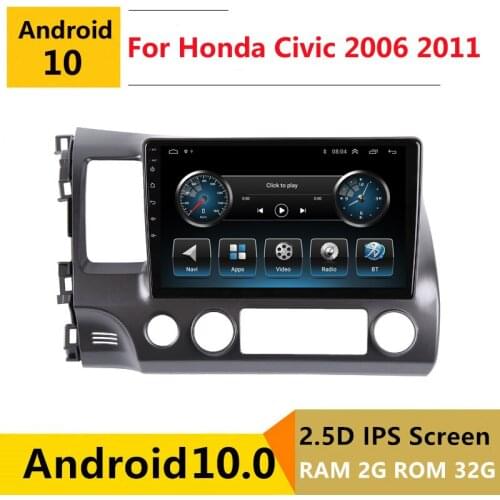2G RAM Android car stereo for Honda Civic 8 FK 2006 2011 2007 2008 2009 2010 radio navigation GPS Multimedia Player headunit