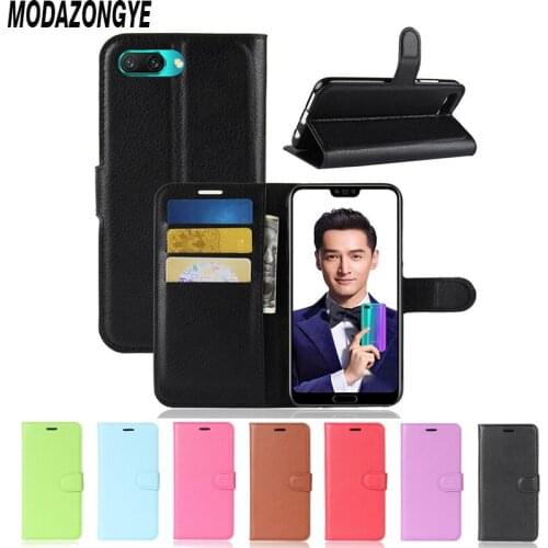 For Huawei Honor 10 Case Huawei COL-L29 Case 5.84" PU Leather Back Cover Phone Case For Huawei Honor 10 Honor10 COL-L29 Case
