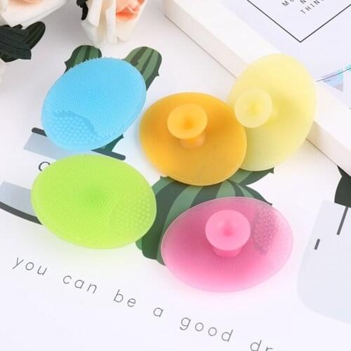 Hot 1 Pcs Soft Silicone Facial Cleansing Brush Face Washing Exfoliating Blackhead Brush Remover Skin Scrub Pad Tool
