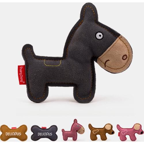 Pet Toy Molar Bite Resistant Cowhide Bones Entertainment Fun Design Unique Cowhide Dog Soft Leather Pet Trainer Dropshiippong