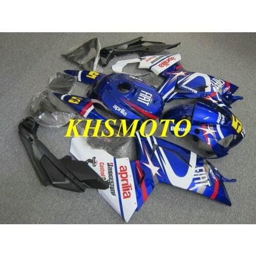 Injection mold Fairing Kit for Aprilia RS125 06 07 08 09 10 11 RSV 125 2006 2011 Top Blue white Fairings set+gifts AP24