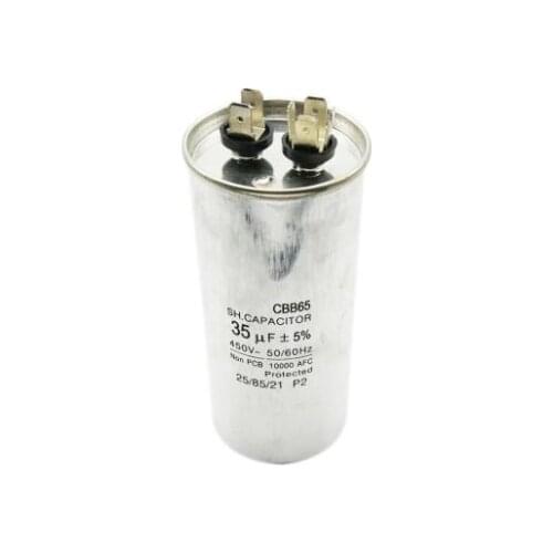 AC Motor Capacitor Air Conditioner Compressor Start Capacitor CBB65 450VAC 20uF 25uF 30uF 35uF 40uF 45uF 50uF 60uF 70uF