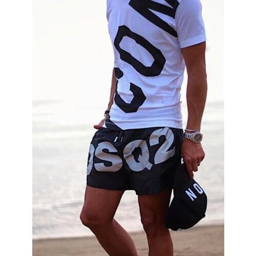 Summer Sandbeach Mens Shorts Casual Quick-Drying Summer Fitness Shorts Solid Color Mens Fitness Jogging Printing Shorts