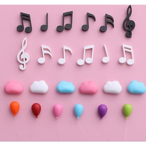 Musical Notation Cloud Air Balloon Refrigerator Magnetic Sticker Cartoon Creative ABS Material Fridge Magnet Home Decoration