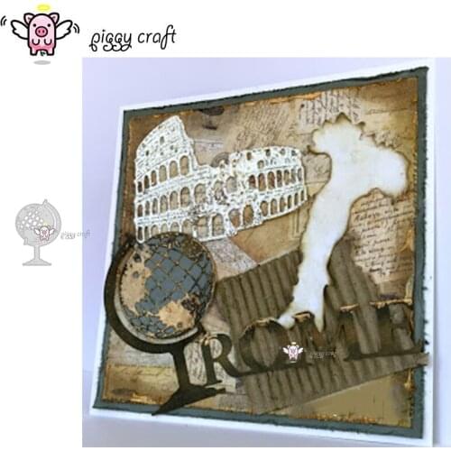 Piggy Craft metal cutting dies cut die mold Globe decoration Scrapbook paper craft knife mould blade punch stencils dies