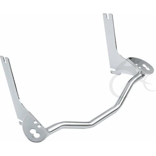 Motorcycle Chrome/Black Passing Lamp Fog Driving Light Bracket Bar For Harley FLHR FLHT 1994-2012