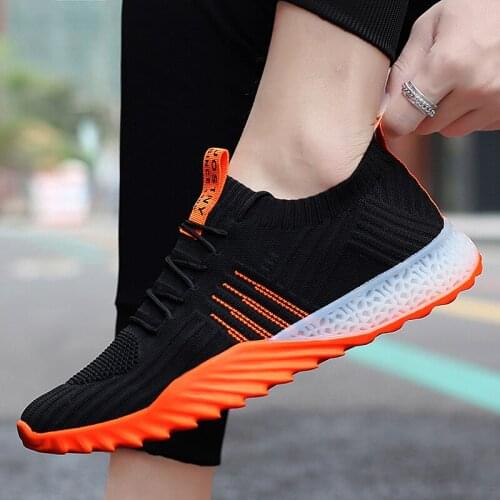 Mens shoes spring and summer fashion socks shoes casual color sports shoes knitted vulcanized shoes women Tenis Feminino