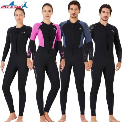 1.5mm Neoprene Wetsuit High Elastic Men Swimwear Women Surfing Diving Clothes Jellyfish Underwater Fishing Long Sleeve Wetsuit