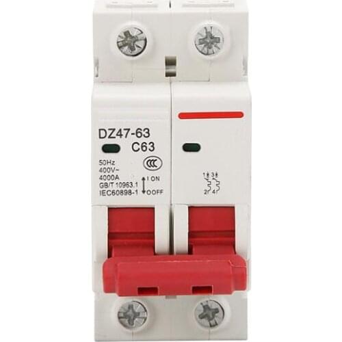 NEW DZ47-63 MCB 1P 2P 3P 4P Circuit Breaker 6A-63A Miniature Circuit Breaker Mini Disyuntor With Window