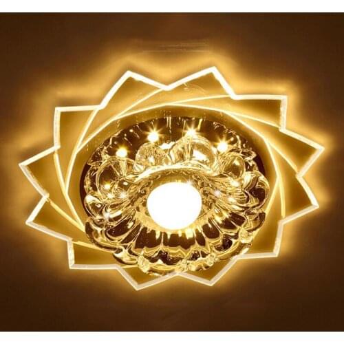 New crystal LED Ceiling lamps energy saving Mounts aisle Aisle lights Balcony Ceiling lights Entrance lamp Corridor lighting