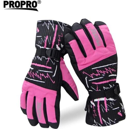 PROPRO Ski Gloves Warm Windproof Waterproof Snowboard Gloves Winter Outdoor Sport Gloves For Snow Skiing Snowboarding