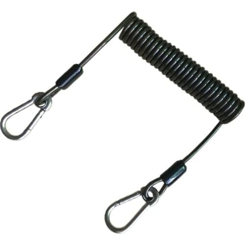 Coil Springs Keychain Cellphone Snap Hook Holder Retractable Coil Cord Key Chain Holder