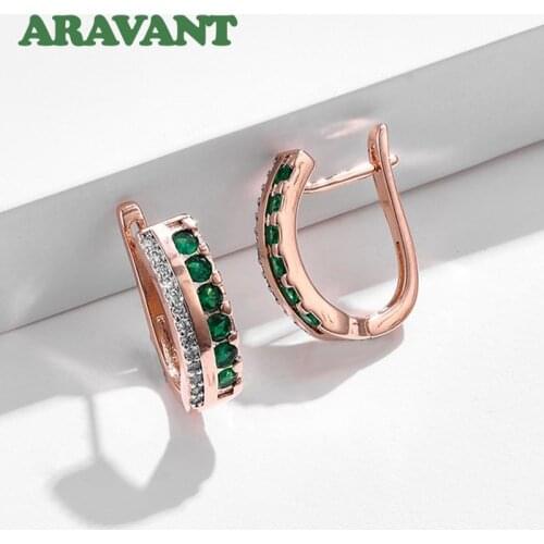 925 Silver U Shape Hoop Earrings For Women Girls Wedding Jewelry Gifts