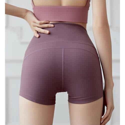 2020 new Gym Jogging Running Shorts Yoga Shorts Women High Waist Lifting Push Up Tight Sports Fitness Yoga Short Pant