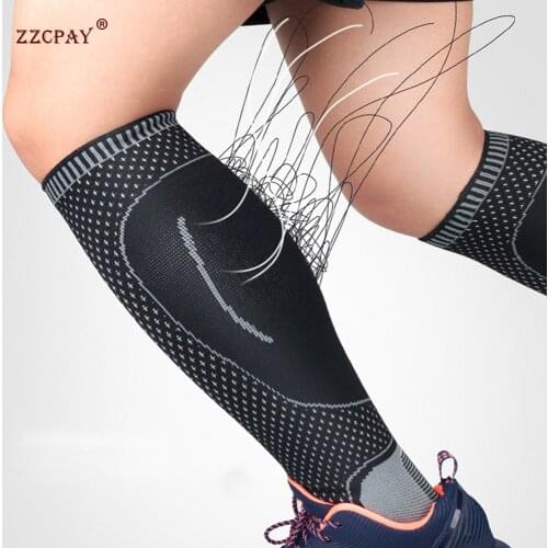 Sports Ankle Knit Guard Compression Calf Sleeve Protect Ankle Calf Stockings Running Basketball Football Support Protective Gear