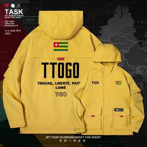Togo Togolese Togolaise TG TGO men jacket hooded nation flag streetwear printed long sleeve for men coat casual autumn clothes