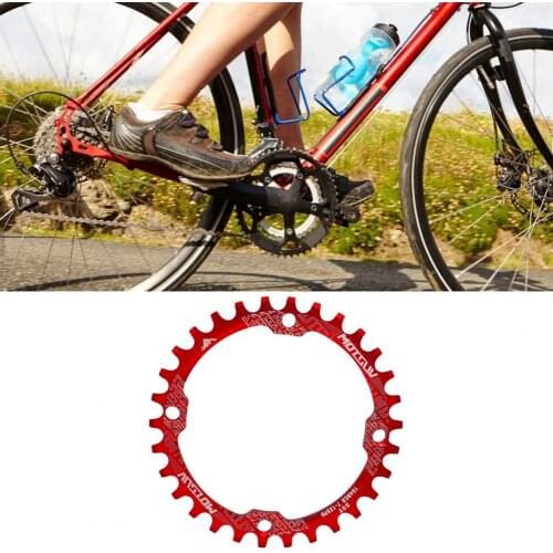30T Bicycle Chain Wheel Cycling Narrow-wide Teeth Bike Chain Ring Sturdy Round Shape Bike Chain Wheel for MTB Mountain Bike