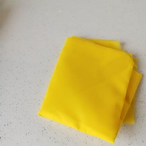 Yellow 100T(250mesh), Width:165cm(65")100% Monofilament Polyester Silk Screen Mesh