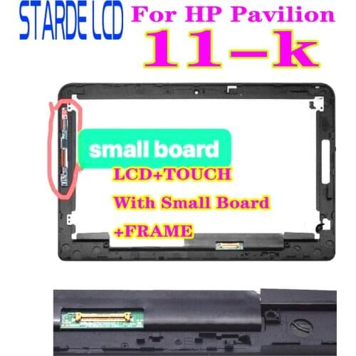 11.6'' For HP Pavilion 11-K 11K 11-k103ns 11-k102la 11-k101la 11-k180no LCD Display Touch Screen Digitizer with Frame Small Boar