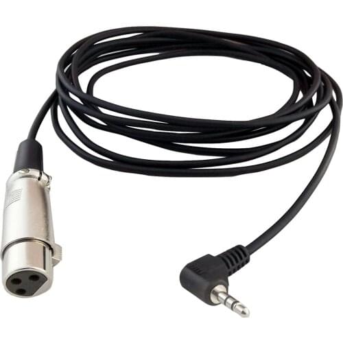 1pc XLR 3 Pin Female To 3.5mm 1/8" TRS Stereo Right Angle Male Plug Microphone Connector Cable 3M/10FT
