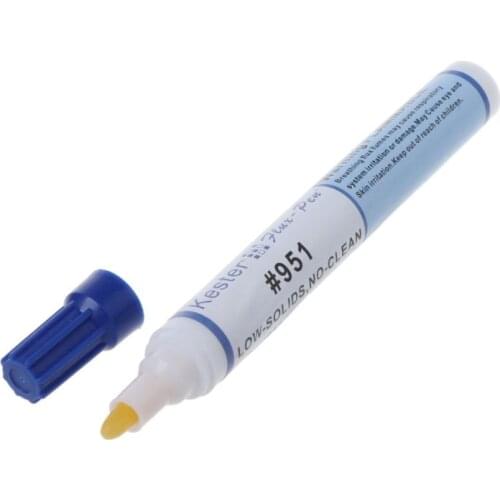 951 10ml Soldering Rosin Flux Pen Low-Solid Non-clean DIY Kester Solder Power E7CB