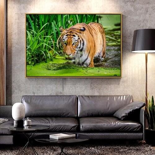 Artcozy Oil Canvas Painting siberian-tiger-forestFor Home Decoration Wall Art