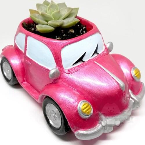 Car flower pot Volkswagen car shaped handmade flower pot for succulent flower and cactus for all flowers