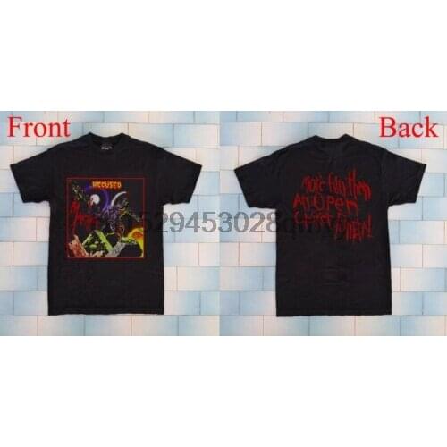 THE ACCUSED 1990 MARTHA SPLATTERHEAD metal rock punk black Tshirt reprint