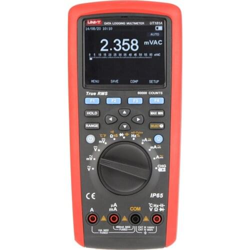 UNI-T UT181A True RMS Datalogging Digital Multimeters DMM Capacitance Temperature Meter w/Re-Chargeable Li-Battery