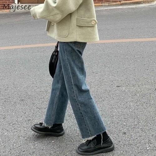 Jeans Women Plus Size 4XL Vintage Denim Washed Ripped High Waist Loose Ankle-length Chic Streetwear Harajuku Daily Trousers New