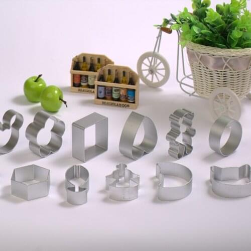 Baking mould cartoon cookies mould diy cookies model aluminum biscuits mold biscuits