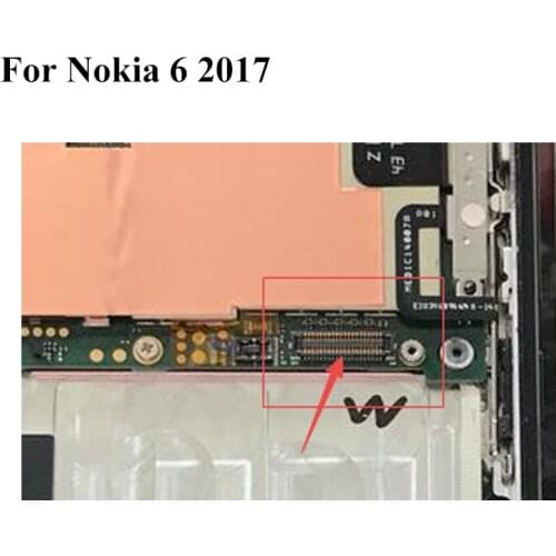 2pcs FPC connector For Nokia 6 2017 LCD display screen on motherboard mainboard For Nokia 6 Nokia6 2017