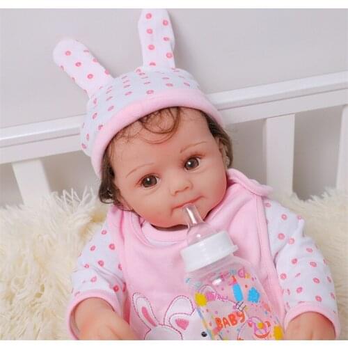 22inch About 55cm Short Hair Reborn Baby Doll Adorable Soft Lifelike Doll Simulation Bebe Doll Toys Play Toy For Children Gifts