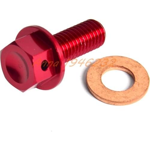 Motorcycle Magnetic Oil Drain Bolt Plugs For Honda CRF250R 2004-2016 CRF250X 2004-2017 CRF450R 2009-2016