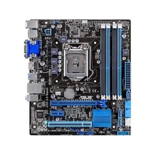 Used,Asus B75M-PLUS Original Used Desktop Motherboard Intel B75 Socket LGA 1155 i3 i5 i7 DDR3 32G SATA3 USB3.0