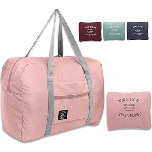 New Folding Travel Bag Nylon Women Travel Bags Large Capacity Hand Luggage Tote Duffel Set Overnight for Lady & Men