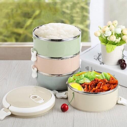 PFDIYF Portable Picnic Container For Food Storage Thermal Lunch Boxs Leak-Proof Stainless Steel Japanese Bento Box