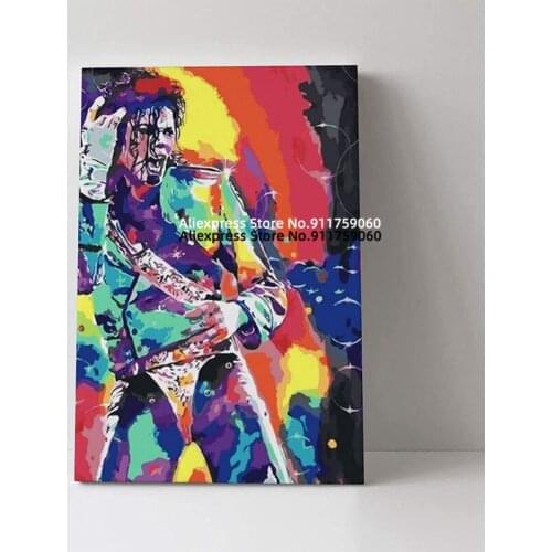 Pop Art Famous Star Michael Jackson Poster Canvas Painting Wall Art Picture Cuadros Decoration For Living Room Unframed