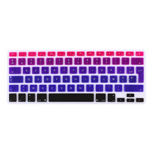 Rainbow Clavier Fr French AZERTY Keyboard Cover Skin Film For Macbook Pro 13" 15" 17" A1278 A1286 A1297 for Macbook Air 13"