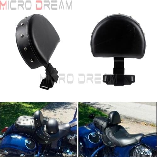 Adjustable Motorcycle Seat Backrest Kit For Indian Chief Chieftan Quick Release 2014-2018 Black Plug In Driver Rider Back Pad