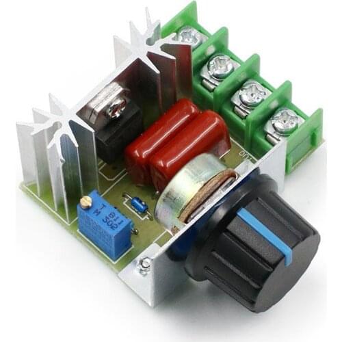 Voltage Regulator AC 220V 2000W Dimming Dimmers Motor Speed Controller Thermostat Electronic Voltage Regulator Module