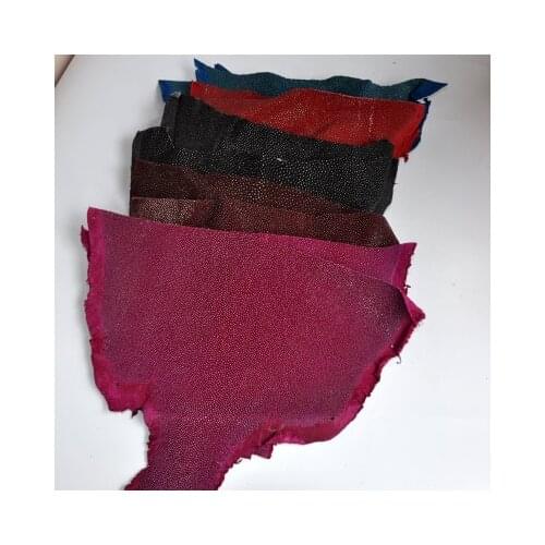 Genuine Stingray Natural Manta Ray Fish Skin Leather Craft for DIY Leather Craft Watch Belt Knife Handle Material 18.5x8cm