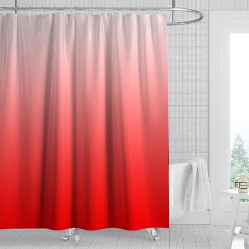 Modern nordic style color gradient art red waterproof bathroom layout home decoration