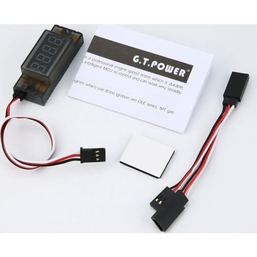 GT Power RC Model Use Ignition Mini Tachometer Singal Trigger for Motor RPM Revolutions Speed Measurement Meter Tachometer