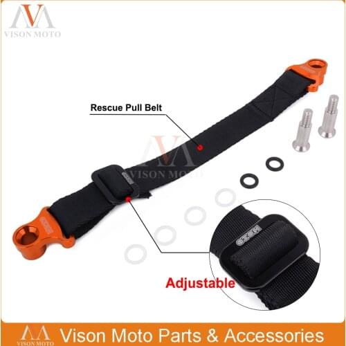Universal Rear 325MM Rescue Strap Pull Safety Belt For Honda Yamaha Kawasaki CRF XR YZ WR WRF TTR KXF KLX CRF250 CRF450 YZ250