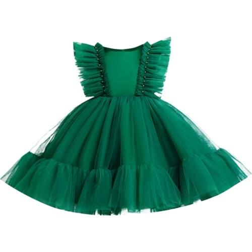 Girl Party Dress Child Princess Embroidery Prom Dress Formal Wedding Birthday Party Christmas Girl Ballet Puff Dress